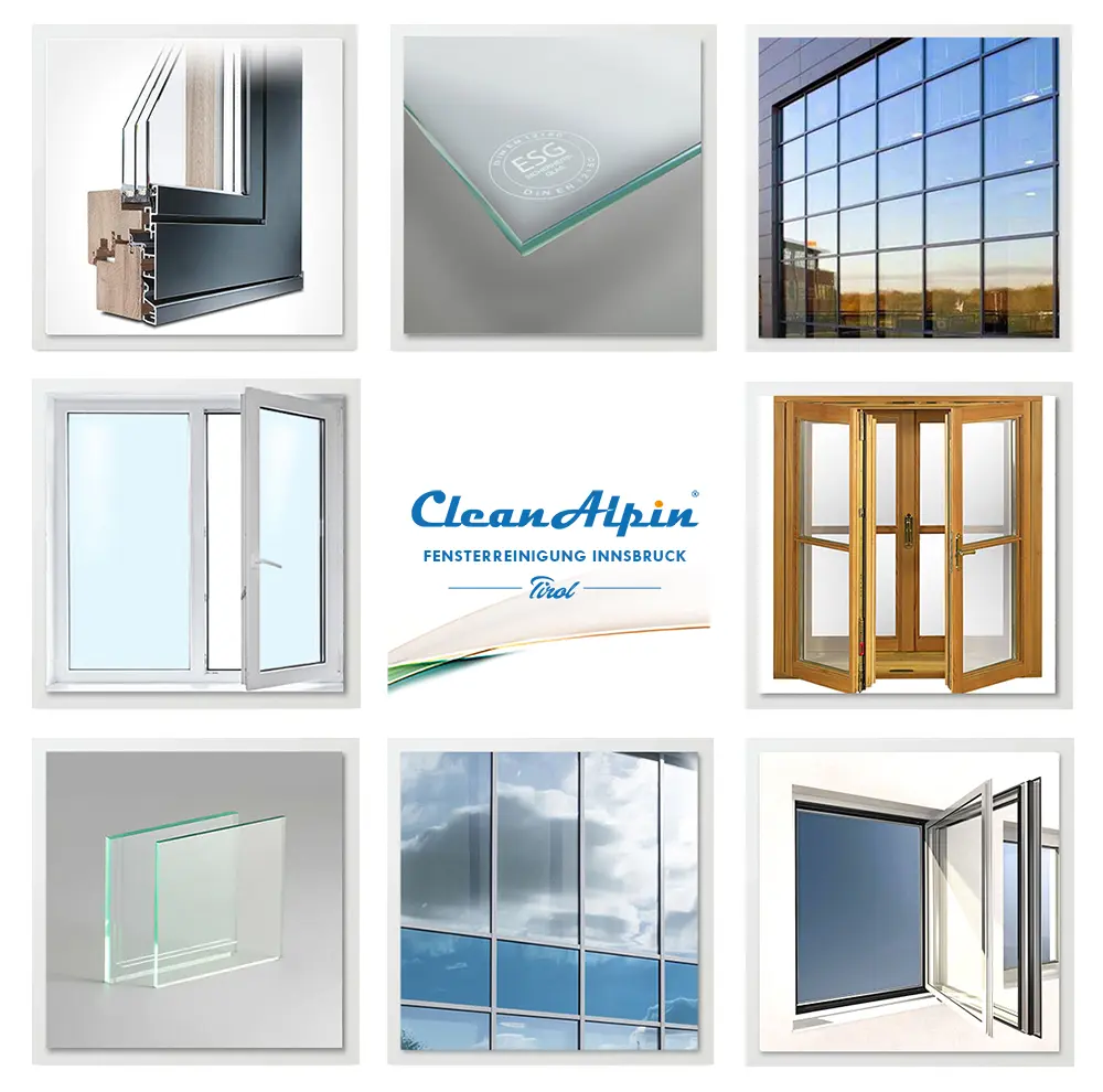 Professionelle Fensterreinigung von allen Glasarten - Clean-Alpin