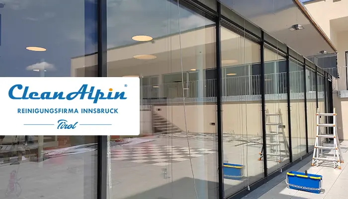Professionelle Fensterreinigung von CleanAlpin Gebäudereinigung Innsbruck CleanAlpin Fensterreinigung Innsbruck